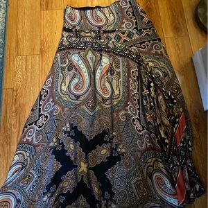 Long silk Etro skirt